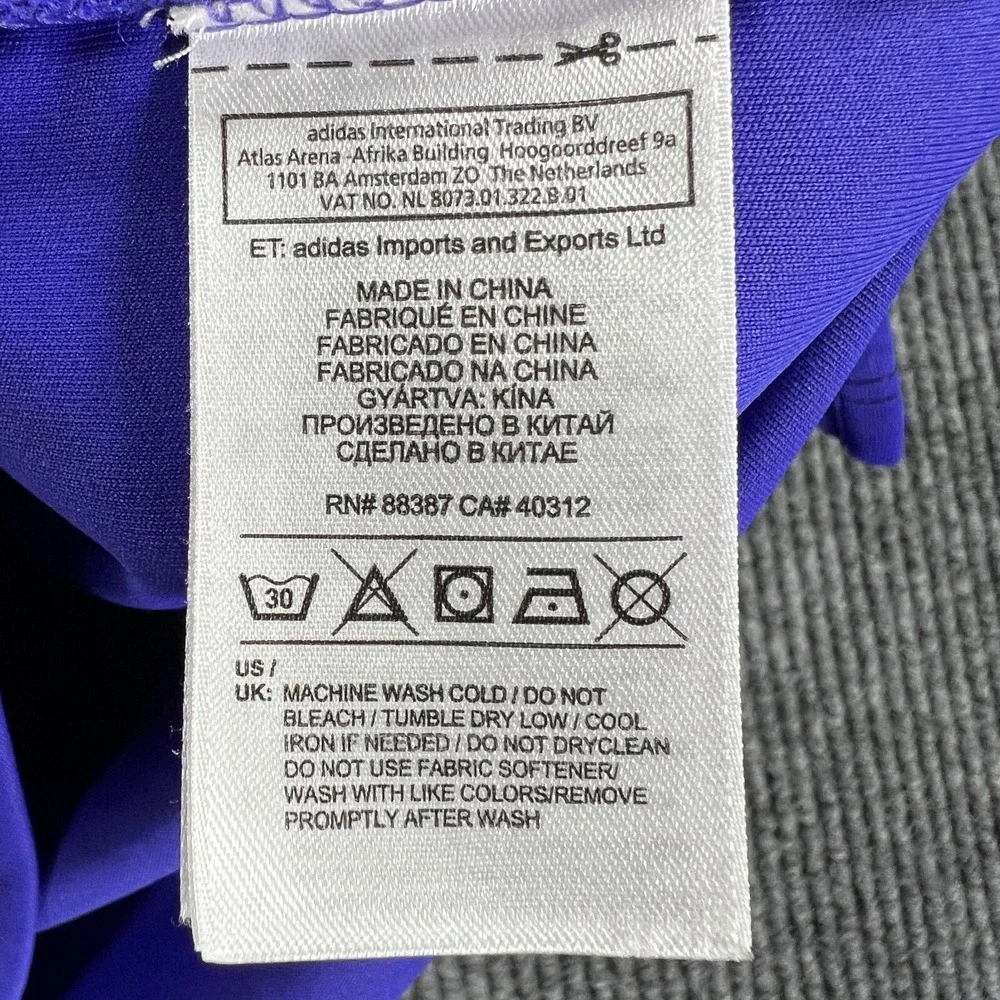 Adidas Polo Shirt Mens Large Purple Short Sleeve Golf Casual Outdoor Lightweight